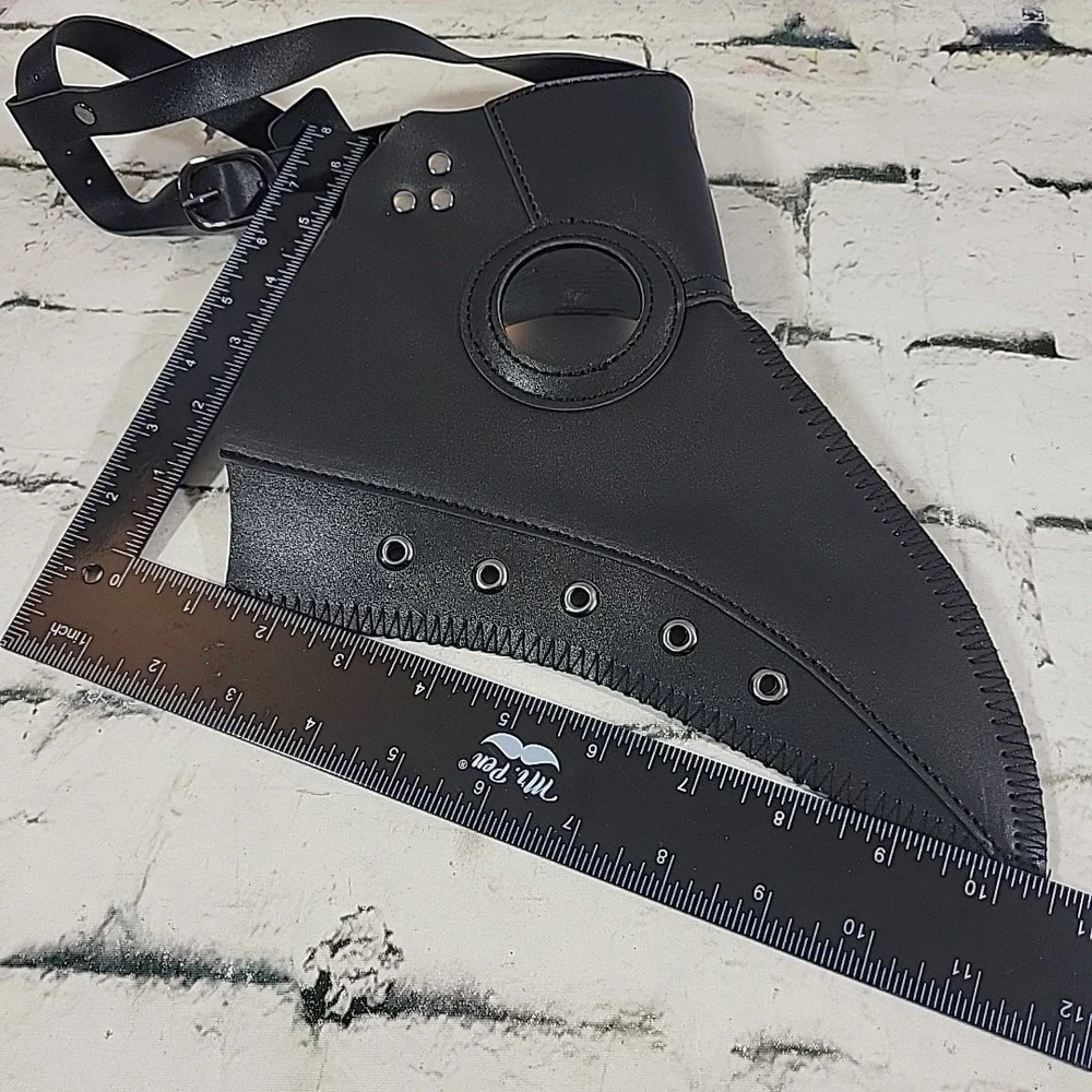 Plague Doctor Bird Mask, Gothic Cosplay Black Retro Steampunk Scary‎ Halloween
